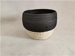 schwarz/natur - Korb, 23x20 cm schwarz/natur - Korb, 23x20 cm