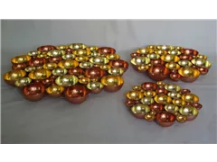 champagner/gold/kupfer - Teelichthalter, D 30 cm champagner/gold/kupfer - Teelichthalter, D 30 cm