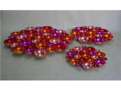 pink/fuchsia/orange/rot - Teelichthalter, D 40 cm pink/fuchsia/orange/rot - Teelichthalter, D 40 cm