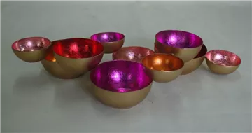 fuchsia/orange/rot - Teelichthalter, 44x24x8 cm fuchsia/orange/rot - Teelichthalter, 44x24x8 cm