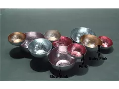 silber/rosa/pink - Teelichthalter, 44x24x8 cm silber/rosa/pink - Teelichthalter, 44x24x8 cm