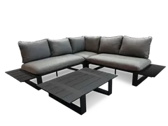 247 x 247 x 29 cm - Dawson Alu. Lounge Charcoal incl. Coffee Table 247 x 247 x 29 cm - Dawson Alu. Lounge Charcoal incl. Coffee Table