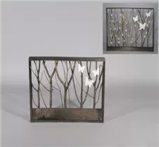 MAXPHIL living - Deko-Rahmen mit LED-Beleuchtung 43 x 27cm - Schwarz-Natur MAXPHIL living - Deko-Rahmen mit LED-Beleuchtung 43 x 27cm - Schwarz-Natur