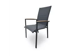 70 x 57 x 100 cm - Foxx High Stockable Chair Anthr. / Teak 70 x 57 x 100 cm - Foxx High Stockable Chair Anthr. / Teak