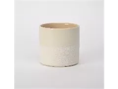 weiß - Übertopf, 13,5x13,5x13 cm