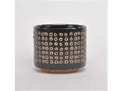 schwarz - Übertopf, 19x19x16 cm schwarz - Übertopf, 19x19x16 cm