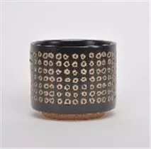 schwarz - Übertopf, 19x19x16 cm schwarz - Übertopf, 19x19x16 cm