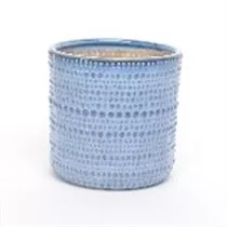 hellblau - Übertopf, 16,5x16,5x16 cm hellblau - Übertopf, 16,5x16,5x16 cm