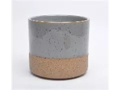 grau/natur - Übertopf, 18x18x16,5 cm