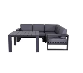 Garden Impressions - Loungegruppe Cube carbon / black Garden Impressions - Loungegruppe Cube carbon / black