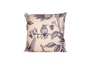 VÖGEL UND BLUMEN GRAU - Outdoorkissen 45X45cm VÖGEL UND BLUMEN GRAU - Outdoorkissen 45X45cm