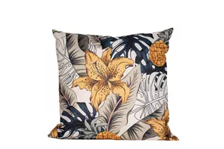 BLUME OCKER - Outdoorkissen 60x60cm