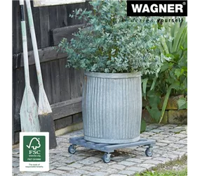  - WAG Multiroller 380X380 mm, Kiefer, Anthrazit, 4LR, D 50 mm