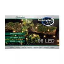LED Lichterkette - Connectable 96L / 9,6M warmweiß für innen & außen
