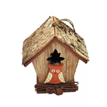 MAXPHIL living - Deko-Vogelhaus aus Holz 12cm, zum Hängen