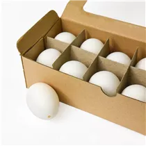 MAXPHIL living - Deko-Hühnereier 12 Stück 6cm - Weiß