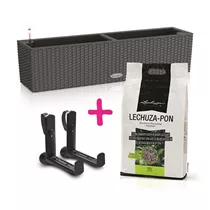 Balkonkasten + Pon + Halterungen - Lechuza Balconera Stater Set