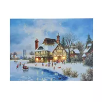 LED Indoor Canvas - Eislaufen 30X40 cm 3L