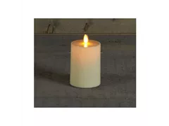 LED Kerze batteriebetrieben - Elfenbein Bew. Flamme 8X11 cm für Außen LED Kerze batteriebetrieben - Elfenbein Bew. Flamme 8X11 cm für Außen