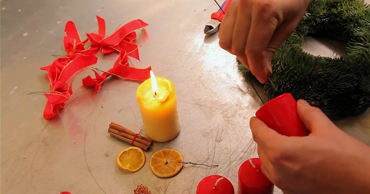  - Dekoration - Anfertigen eines Weihnachtskranzes