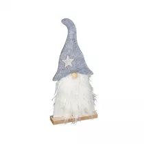 Gehlmann - Filzwichtel auf Holzsockel, mit Fell Gehlmann - Filzwichtel auf Holzsockel, mit Fell