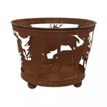 Kaemingk - Feuerschale mit Renntier Motiv