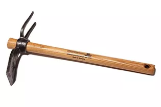 Krumpholz - Gartenhäckchen (geschmiedet), 2 Zinken und 40 cm Eschenstiel