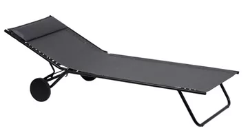 Lafuma - Garten-Liege MIAMI - Dunkelgrau