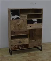 100x30x135 cm - Kommode mit Schubladen, Holz