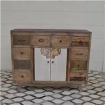 braun/weiss,107x31x90 cm - Sideboard braun/weiss,107x31x90 cm - Sideboard