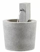 Esteras Fiberglas - Gartenbrunnen Arma Ø59 Granitgrau