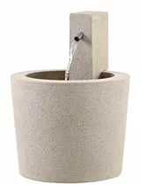 Esteras Fiberglas - Gartenbrunnen Arma Ø59 Sandstein
