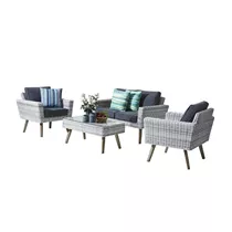 MAXPHIL living - Geflecht Alma Loungegruppe 4-teilig