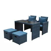 MAXPHIL living - Geflecht Calvi Loungegruppe 5-teilig