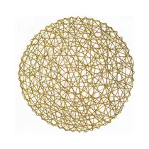 Platzset - geflochten rund gold Platzset - geflochten rund gold