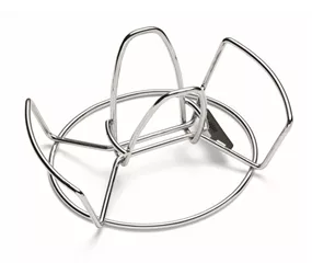 Weber - Geflügelhalter Stahl verchromt