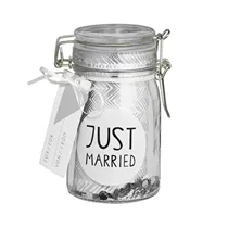 Räder Herzstücke - Geschenkglas Just Married