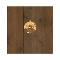 Led B.O. Eisball - Glas 10Led / 10 cm warmweiß