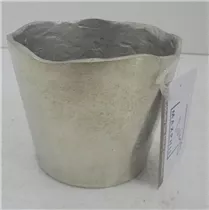 silber,15,25x15,25x12,75 cm - Übertopf