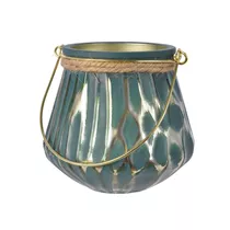 Kaemingk - Glas Teelicht Griff, grün