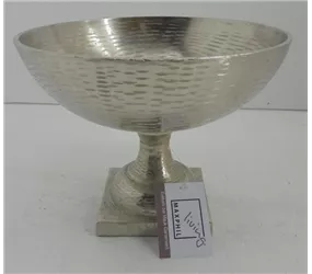 silber, 25,5x25,5x20,2cm - Schale