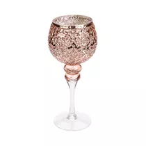 Gehlmann - Glaskelch, rosa, 30 cm