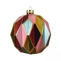 Weihnachtskugel - Glaskugel Diamantschliff, 10 cm