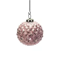 Weihnachtsbaumschmuck - Glaskugel, mit Struktur, 10 cm