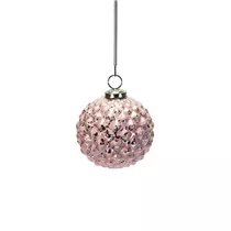 Weihnachtsbaumschmuck - Glaskugel, mit Struktur, 8 cm