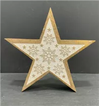 19,5x19,5x3,5 cm - Holzstern