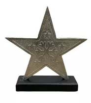 21,5x20x5 cm - Metallstern auf Sockel
