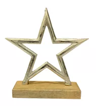 21x20x5 cm - Metallstern auf Sockel