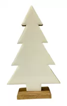 emailliert,31,5x19,5x5 cm - Holztannenbaum