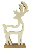 31,5x17,5x5 cm - Metallhirsch auf Sockel